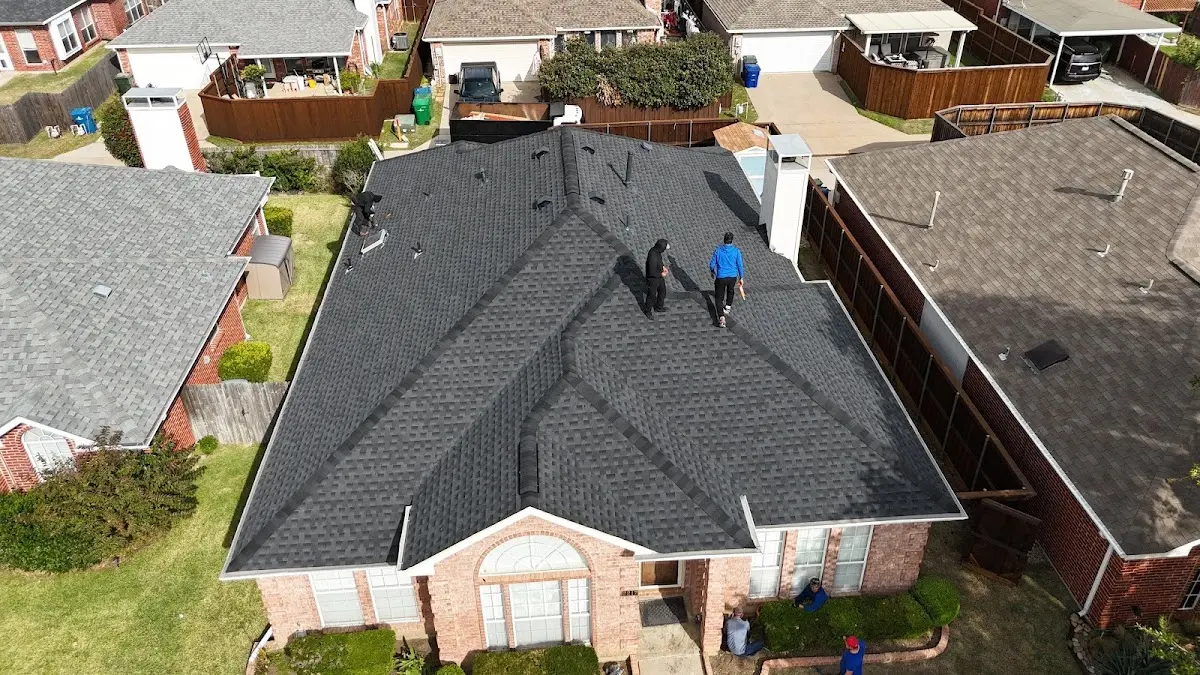 Commercial Roofing work in progress on a Fresno property